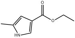 1H-Pyrrole-3-carboxylic acid, 5-Methyl-, ethyl ester Structure