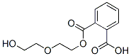 2-(2-hydroxyethoxy)ethyl hydrogen phthalate Structure