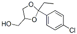 [2-(4-chlorophenyl)-2-ethyl-1,3-dioxolan-4-yl]methanol Structure
