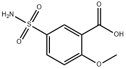 5-(アミノスルホニル)-2-メトキシ安息香酸 化学構造式