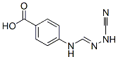 Benzoic acid, 4-[[(cyanoamino)iminomethyl]amino]- (9CI) Structure
