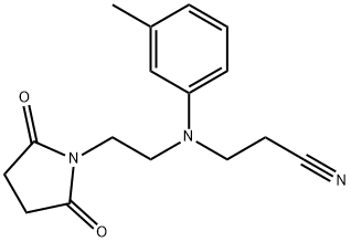 3-[[2-(2,5-dioxopyrrolidin-1-yl)ethyl](3-methylphenyl)amino]propiononitrile Structure