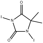 1,3-DIIODO-5,5-DIMETHYLHYDANTOIN Structure