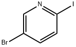 5-ブロモ-2-ヨードピリジン 化学構造式