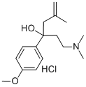 alpha-(2-(Dimethylamino)ethyl)-p-methoxy-alpha-(2-methylallyl)benzyl a lcohol hydrochloride Structure