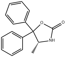 R-5,5-二苯基-4-甲基-2-噁唑烷酮, 223906-37-4, 结构式