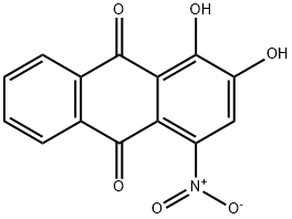 1,2-Dihydroxy-4-nitro-9,10-anthraquinone Structure