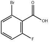 2-溴-6-氟苯甲酸, 2252-37-1, 结构式