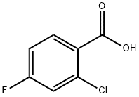 2-Chloro-4-fluorobenzoic acid Structure