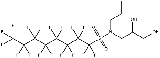 N-N-PROPYL-N-(2,3-DIHYDROXYPROPYL)PERFLUOROOCTYL SULFONAMIDE Structure