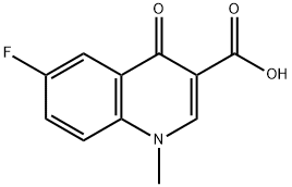 6-Fluoro-1-methyl-4-oxo-1,4-dihydroquinoline-3-carboxylic acid Structure