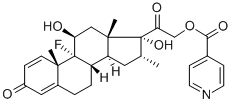 Dexamethasone Isonicotinate Structure