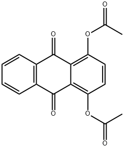 1,4-Diacetoxy-9,10-anthraquinone Structure