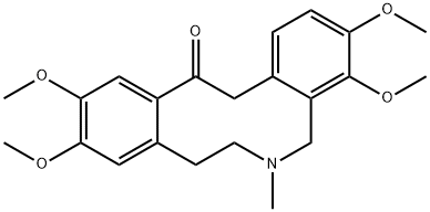 5,7,8,14-Tetrahydro-3,4,10,11-tetramethoxy-6-methyldibenz[c,g]azecin-13(6H)-one Structure