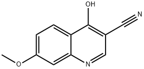 3-Quinolinecarbonitrile, 4-hydroxy-7-Methoxy- Structure
