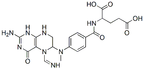 2-[4-[[2-amino-5-(iminomethyl)-4-oxo-1,6,7,8-tetrahydropteridin-6-yl]methylamino]benzoyl]aminopentanedioic acid Structure