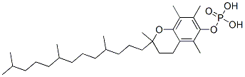 3,4-dihydro-2,5,7,8-tetramethyl-2-(4,8,12-trimethyltridecyl)-2H-benzopyran-6-yl dihydrogen phosphate Structure