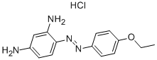 4-(4-ETHOXYPHENYLAZO)-M-PHENYLENEDIAMINE MONOHYDROCHLORIDE Structure