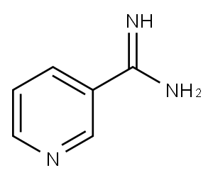 3-吡啶甲脒, 23255-20-1, 结构式