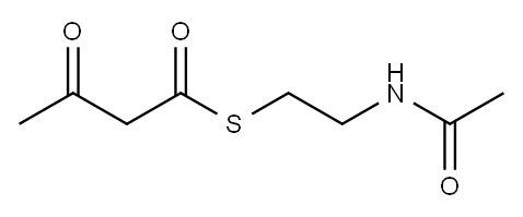 S-[2-(acetylamino)ethyl] 3-oxobutanethioate Structure
