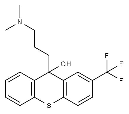 9-[3-(dimethylamino)propyl]-2-(trifluoromethyl)thioxanthen-9-ol Structure
