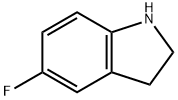 5-フルオロ-2,3-ジヒドロ-(1H)-インドール 化学構造式