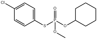 O-Cyclohexyl O-methyl S-(4-chlorophenyl) phosphorothioate Structure