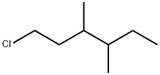1-chloro-3,4-dimethyl-hexane Structure