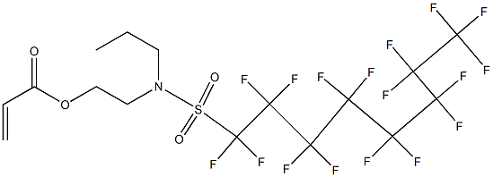 2-[[(heptadecafluorooctyl)sulphonyl]propylamino]ethyl acrylate Structure