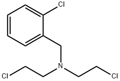 Benzenemethanamine, 2-chloro-N,N-bis (2-chloroethyl)- Structure