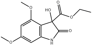 ETHYL 3-HYDROXY-4,6-DIMETHOXY-2-OXOINDOLINE-3-CARBOXYLATE Structure