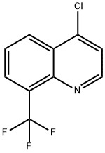 4-クロロ-8-(トリフルオロメチル)キノリン 化学構造式