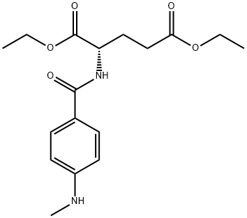 diethyl N-[4-(methylamino)benzoyl]-L-glutamate Structure