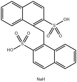 disodium 1,1'-methylenedi(naphthalene-2-sulphonate) Structure