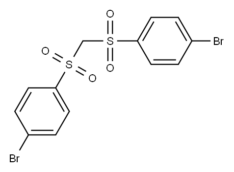 Bis(4-bromophenylsulfonyl)methane Structure