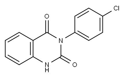 3-(4-Chlorophenyl)quinazoline-2,4(1H,3H)-dione Structure