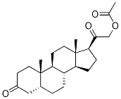 (5β)-21-(Acetoxy)pregnane-3,20-dione Structure