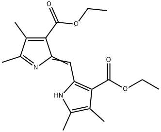 ethyl 2-[(3-ethoxycarbonyl-4,5-dimethyl-1H-pyrrol-2-yl)methylidene]-4, 5-dimethyl-pyrrole-3-carboxylate Structure