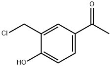1-(3-CHLOROMETHYL-4-HYDROXY-PHENYL)-ETHANONE Struktur