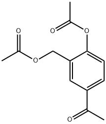 4-Acetoxy-3-acetoxymethylacetophenone  Structure