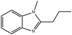 1-メチル-2-プロピル-1H-ベンゾイミダゾール 化学構造式