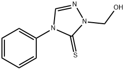 1-(hydroxymethyl)-4-phenyl-4,5-dihydro-1H-1,2,4-triazole-5-thione Structure