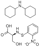 N-(2-NITROPHENYLSULFENYL)-L-SERINE (DICYCLOHEXYLAMMONIUM) SALT Structure