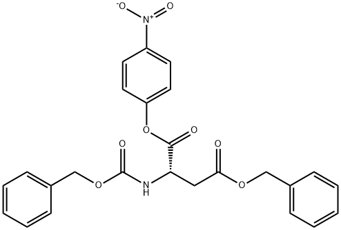 Z-L-天冬氨酸 4-苄基 1-(4-硝基苯基)酯 结构式