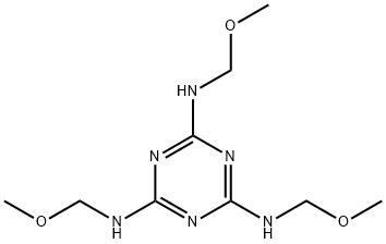 N,N',N''-tris(methoxymethyl)-1,3,5-triazine-2,4,6-triamine Structure