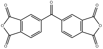 3,3',4,4'-Benzophenonetetracarboxylic dianhydride Struktur