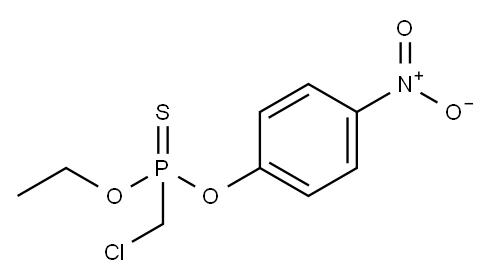 (Chloromethyl)phosphonothioic acid O-ethyl O-(p-nitrophenyl) ester Structure