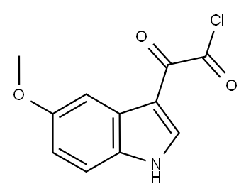 5-METHOXY-ALPHA-OXO-1H-INDOLE-3-ACETYL CHLORIDE Structure