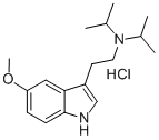 5-METHOXY-3-(2-DIISOPROPYLAMINOETHYL)INDOLE HYDROCHLORIDE Structure