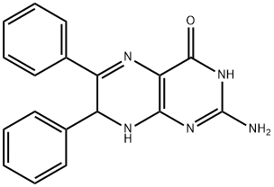 2-Amino-7,8-dihydro-6,7-diphenyl-4(1H)-pteridinone Structure